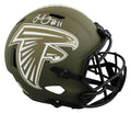 Falcons Julio Jones Signed STS Full Size Speed Rep Helmet W/ Case BAS Witnessed