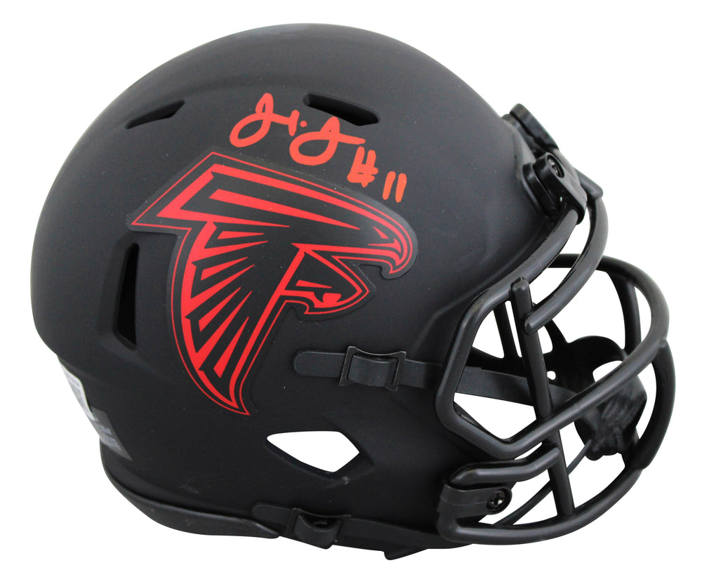 Falcons Julio Jones Authentic Signed Eclipse Speed Mini Helmet BAS Witnessed