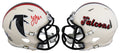 Falcons Julio Jones Signed Retro Speed Mini Helmet W/ Case BAS Witnessed