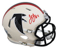 Falcons Julio Jones Signed Retro Speed Mini Helmet W/ Case BAS Witnessed