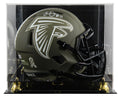 Falcons Julio Jones Signed STS Full Size Speed Rep Helmet W/ Case BAS Witnessed