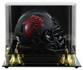 Falcons Julio Jones Signed Eclipse Speed Mini Helmet W/ Case BAS Witnessed
