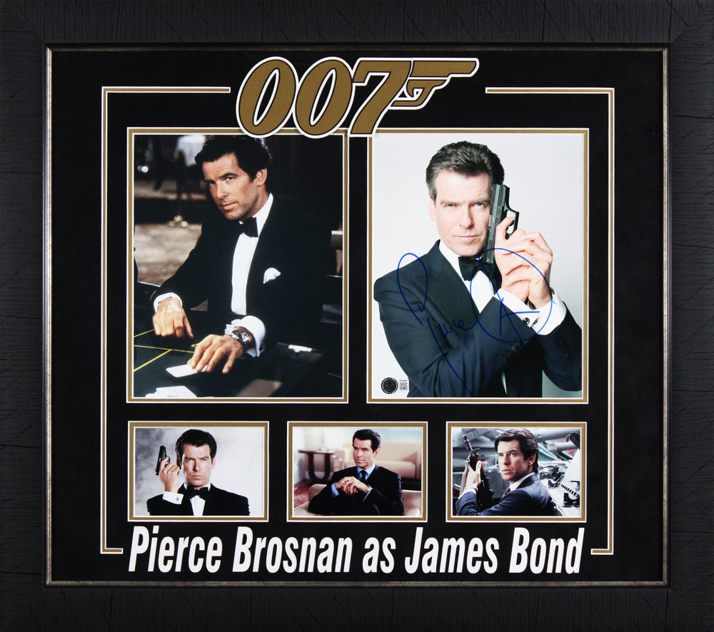 Pierce Brosnan GoldenEye Authentic Signed 8x10 Framed Photo BAS #BT04801
