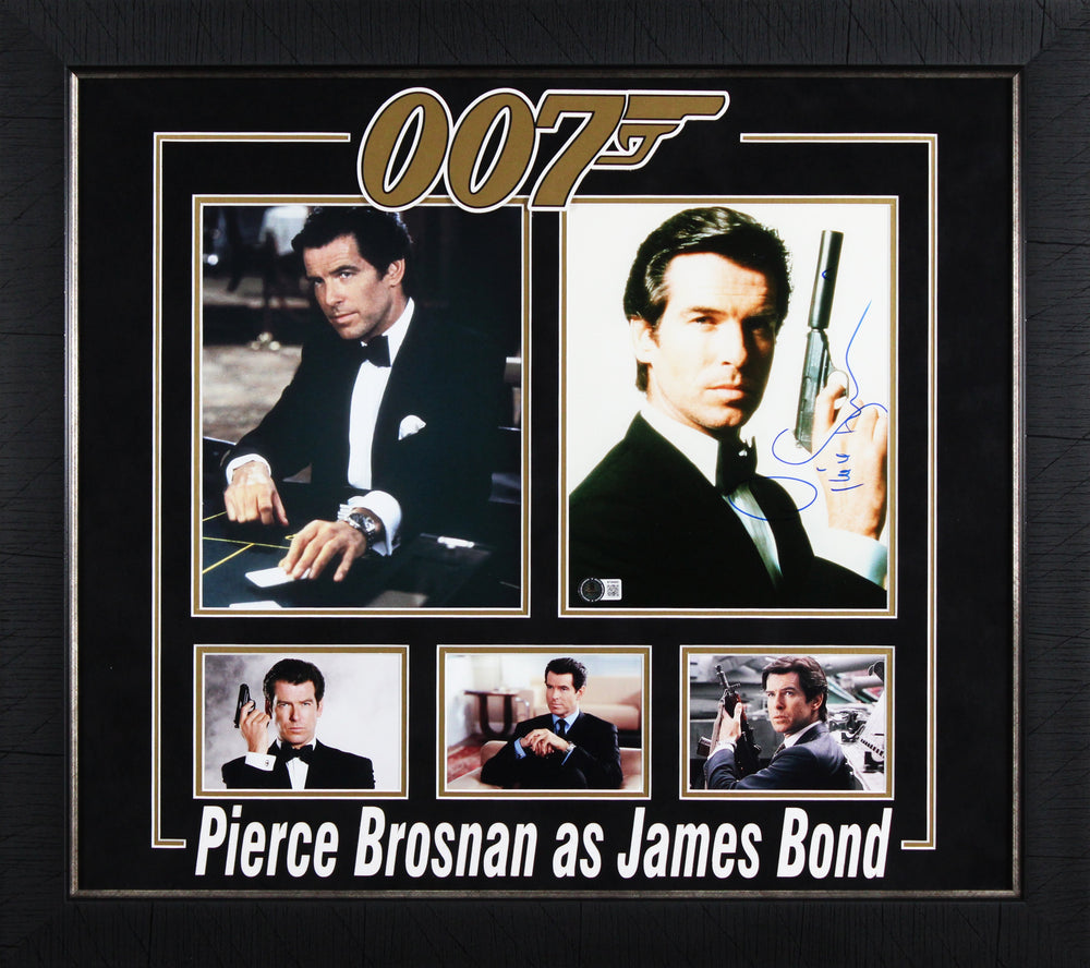 Pierce Brosnan GoldenEye Authentic Signed 8x10 Framed Photo BAS #BT04803