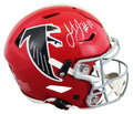 Falcons Julio Jones Signed 1966-69 TB Speed Flex Full Size Helmet BAS Witnessed