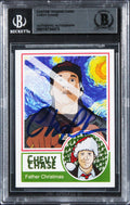 Chevy Chase Christmas Vacation Signed Father Christmas Custom Card BAS Slabbed