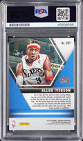 76ers Allen Iverson Signed 2019 Panini Mosaic Silver #287 Card PSA/DNA Slabbed