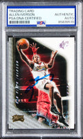 76ers Allen Iverson 2000 Upper Deck SPx #60 Card Autographed PSA/DNA Slabbed
