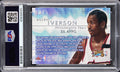 76ers Allen Iverson 2000 Fleer Focus 20/20 #218 Card Autographed PSA/DNA Slabbed