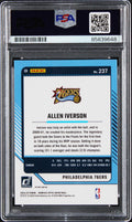 76ers Allen Iverson Signed 2024 Donruss Optic Legends #237 Card PSA/DNA Slabbed