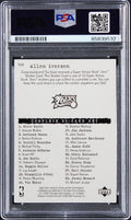 76ers Allen Iverson Signed 1997 Upper Deck Stick-Ums #S20 Card PSA/DNA Slabbed