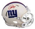 Giants Abdul Carter Signed Retro Speed Mini Helmet W/ Case BAS Witnessed