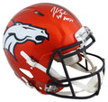 Broncos John Lynch "HOF '21" Signed Flash F/S Speed Proline Helmet W/ Case BAS W