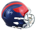 Giants Abdul Carter Signed 2024 On-Field Alt Full Size Speed Rep Helmet BAS Wit