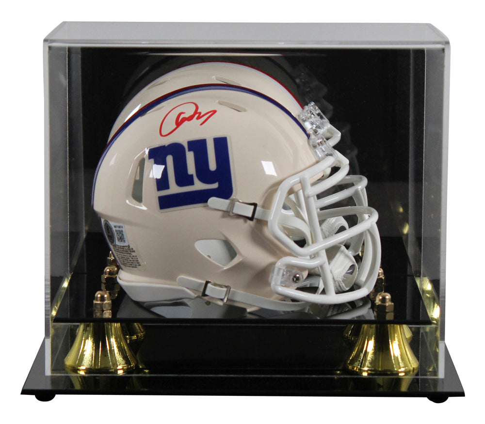 Giants Abdul Carter Signed Retro Speed Mini Helmet W/ Case BAS Witnessed