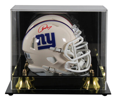 Giants Abdul Carter Signed Retro Speed Mini Helmet W/ Case BAS Witnessed