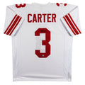 Abdul Carter Authentic Signed White Pro Style Jersey Autographed BAS Witnessed 2