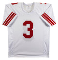 Abdul Carter Authentic Signed White Pro Style Jersey Autographed BAS Witnessed 2