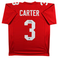 Abdul Carter Authentic Signed Red Pro Style Jersey Autographed BAS Witnessed 2