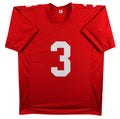 Abdul Carter Authentic Signed Red Pro Style Jersey Autographed BAS Witnessed 2