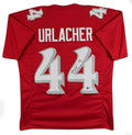 UNM Brian Urlacher "CHOF 17" Authentic Signed Red Pro Style Jersey BAS