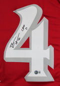 UNM Brian Urlacher "CHOF 17" Authentic Signed Red Pro Style Jersey BAS