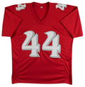 UNM Brian Urlacher "CHOF 17" Authentic Signed Red Pro Style Jersey BAS