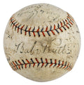 1931 Yankees (13) Babe Ruth, Lou Gehrig, +11 Signed Spalding Baseball JSA LOA