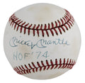 Yankees Mickey Mantle "HOF 74" Signed OAL Baseball Graded 7.5! PSA & JSA LOAs