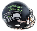 Seahawks Kenneth Walker III "SB MVP" Signed F/S Speed Proline Helmet W/ Case BAS