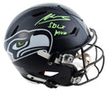 Seahawks Kenneth Walker III "SB LX MVP" Signed Speed Flex F/S Helmet BAS Witness
