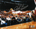 Bulls Dennis Rodman Signed 16x20 Framed Horizontal Diving Photo BAS Witnessed