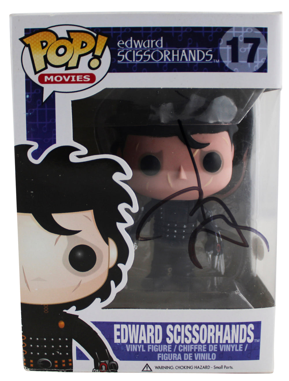 Johnny Depp Signed Edward Scissorhands #17 Funko Pop Vinyl Figure JSA #AH85870