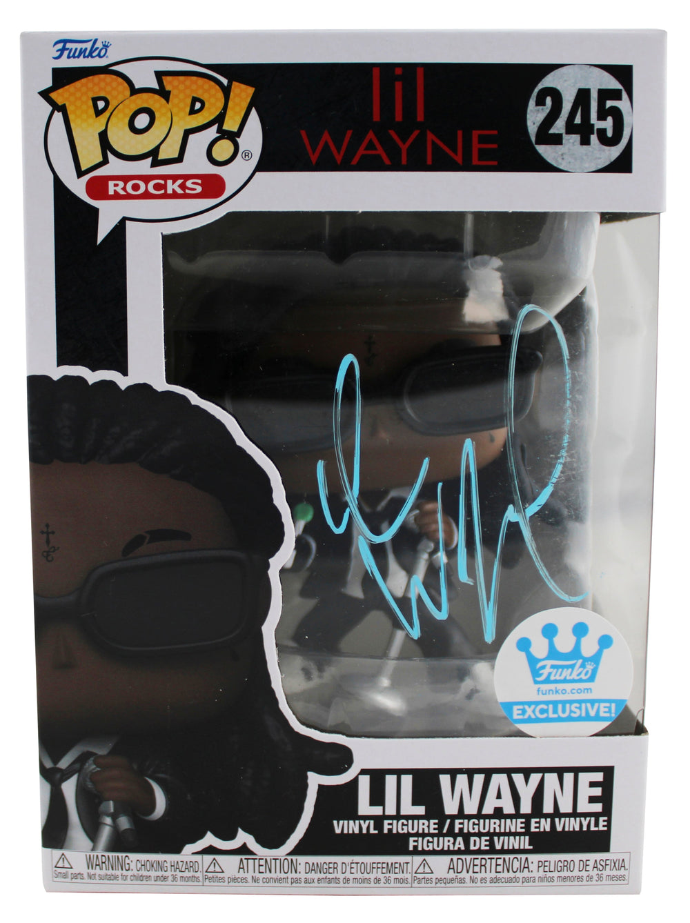 Lil Wayne Authentic Signed Lil Wayne #245 Funko Pop Vinyl Figure JSA #YY04759