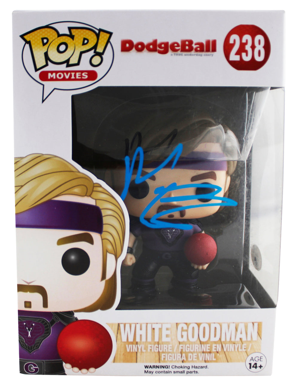 Ben Stiller Authentic Signed Dodgeball #238 Funko Pop Vinyl Figure JSA #AN49007