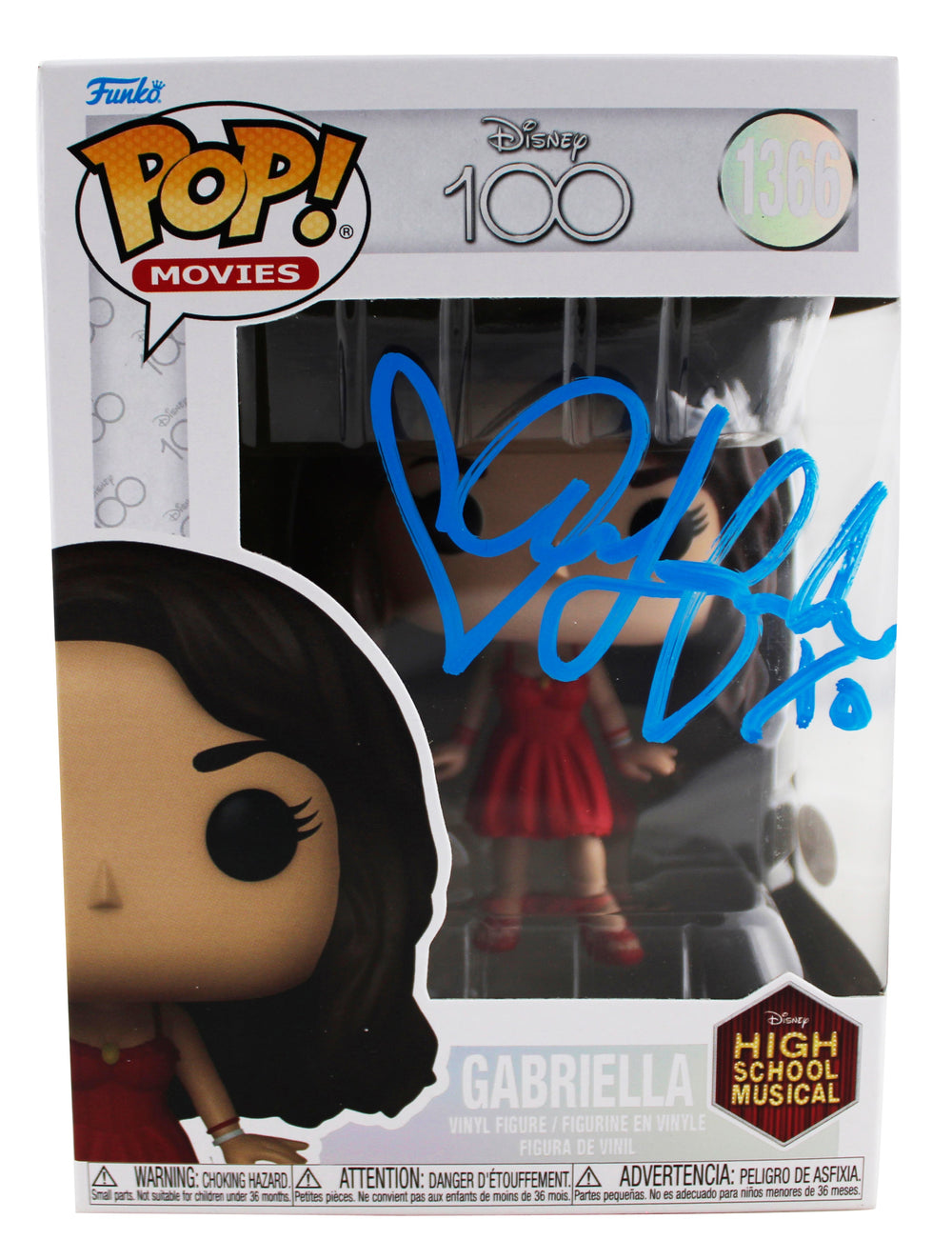 Vanessa Hudgens High School Musical Signed Gabriella #1366 Funko Pop Figure JSA