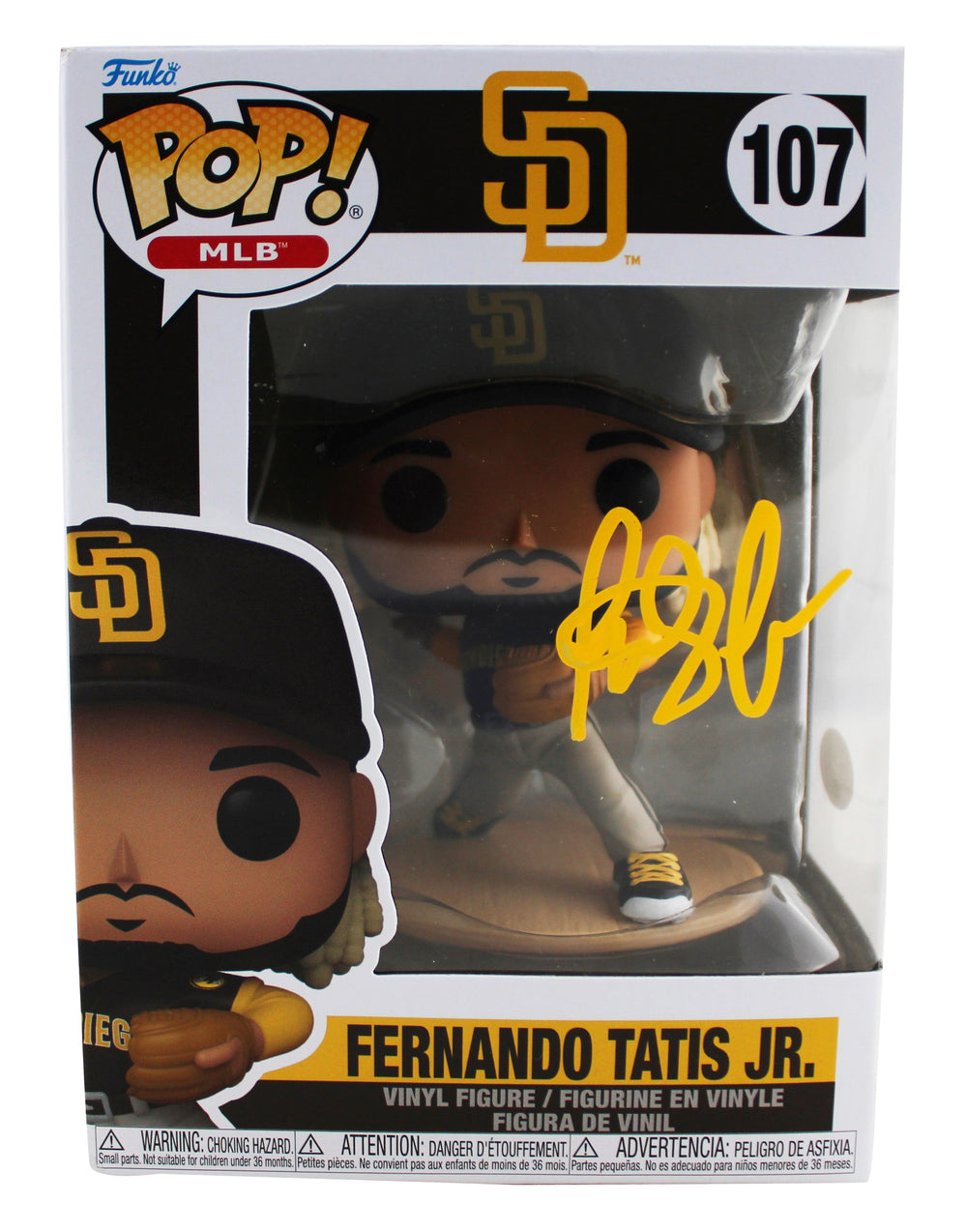 Padres Fernando Tatis Jr. Signed San Diego #107 Funko Pop Figure JSA #CE53111
