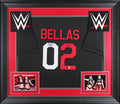 WWE Nikki Bella & Bri Bella Signed Black Pro Style Framed Jersey BAS W #WR27164