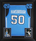 UNC Tyler Hansbrough Signed Carolina Blue Pro Style Framed Jersey BAS Witnessed