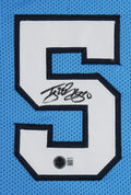 UNC Tyler Hansbrough Signed Carolina Blue Pro Style Framed Jersey BAS Witnessed