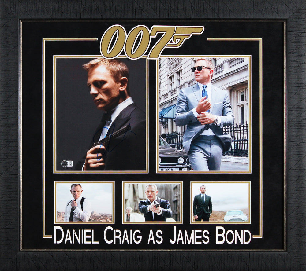 Daniel Craig James Bond 007 Authentic Signed 8x10 Framed Photo BAS #BT04805