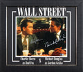 Michael Douglas & Charlie Sheen Wall Street Signed 11x14 Framed Photo BAS Wit