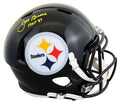 Steelers Joe Greene "HOF 87" Signed Full Size Speed Rep Helmet W/ Case BAS Wit 2