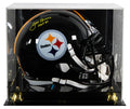 Steelers Joe Greene "HOF 87" Signed Full Size Speed Rep Helmet W/ Case BAS Wit 2