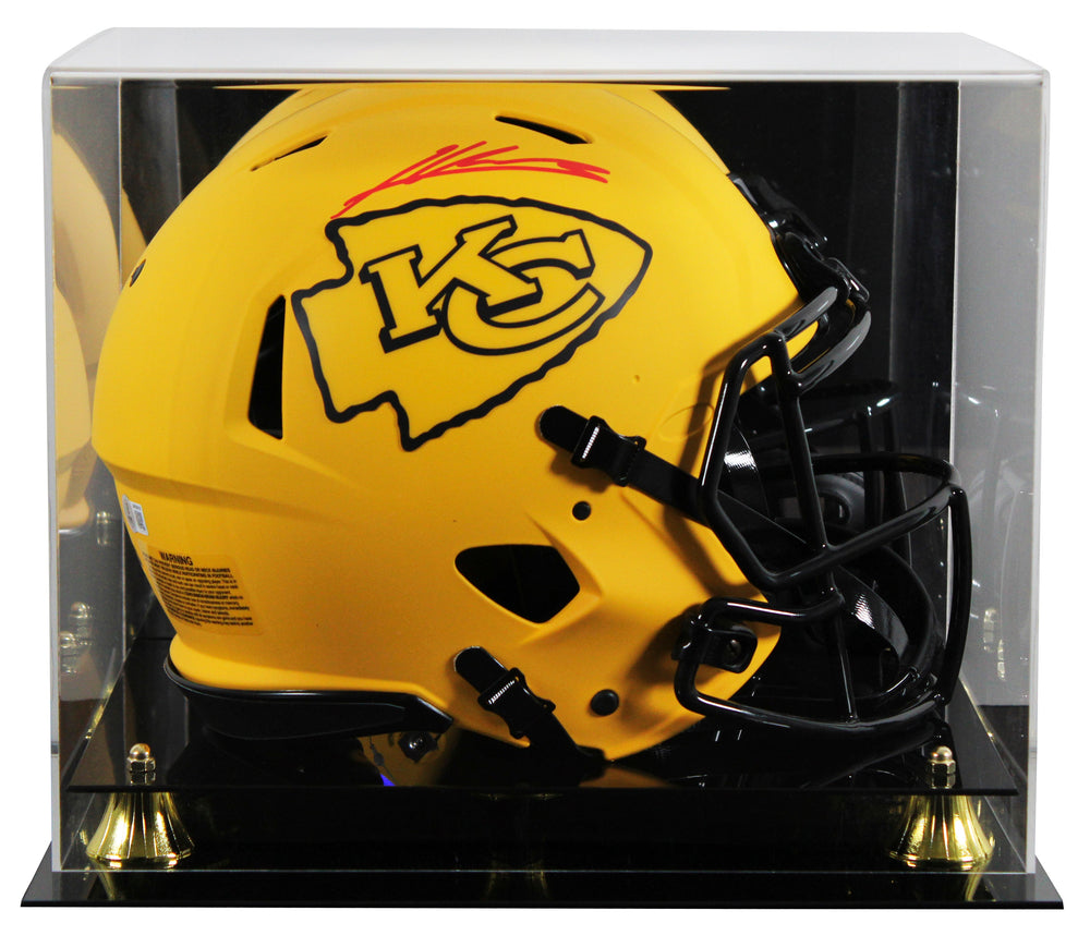Chiefs Kenneth Walker III Signed Rave F/S Speed Proline Helmet W/ Case BAS Wit