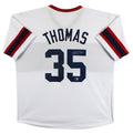Frank Thomas Authentic Signed White Throwback Pro Style Jersey BAS Witnessed