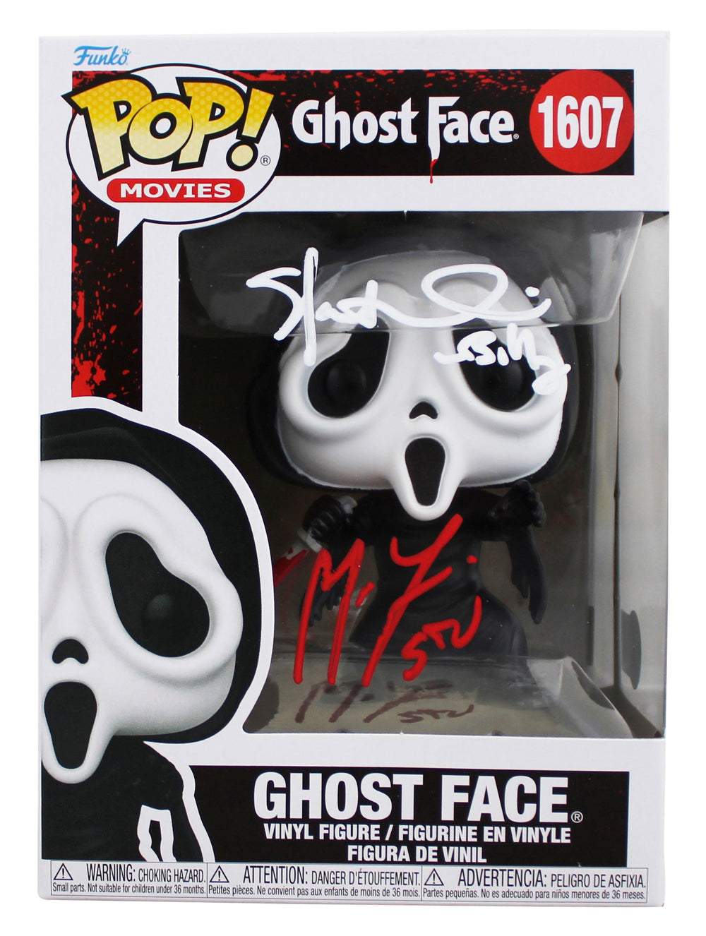Matthew Lillard & Skeet Ulrich Scream Signed #1607 Funko Pop Figure BAS Witness