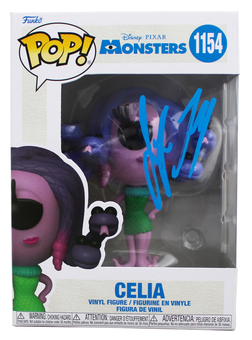 Jennifer Tilly Monsters Signed Celia #1154 Funko Pop Vinyl Figure JSA #CE80209