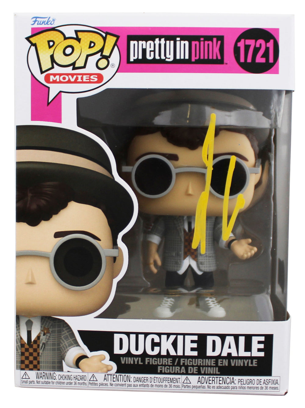 Jon Cryer Pretty in Pink Signed Duckie Dale #1721 Funko Pop Figure BAS #BT61248