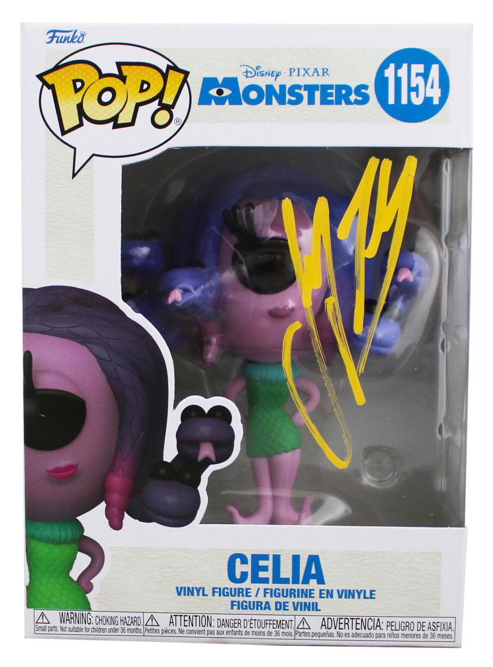 Jennifer Tilly Monsters Signed Celia #1154 Funko Pop Vinyl Figure JSA #CE80210